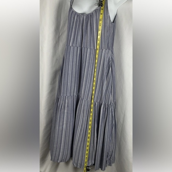 ROLLER RABBIT Dakota Women’s Size S Blue And White Striped Chambray Dress - Picture 11 of 12